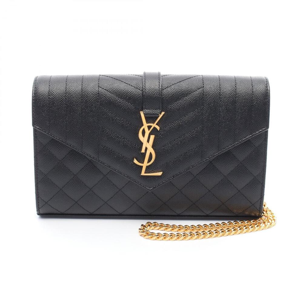 Saint Laurent Paris shoulder bag leather black